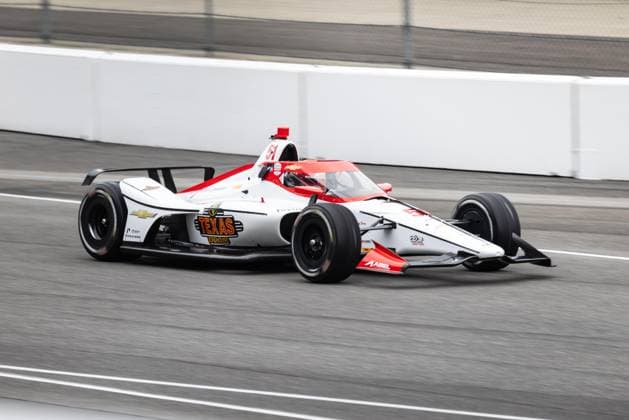 May 15, 2026, Speedway, Indiana, USA: JACOB ABEL, driver of the No. 51 Chevrolet for Abel Motorsports, exits pit lane during Fast Friday of the 110th Indianapolis 500 at Indianapolis Motor Speedway. IndyCar, Indy Car, IRL, USA 2026: Indy 500 Fast Friday Practice  - ZUMAw173 20260515_zsp_w173_040 Copyright: xLukexWelshx