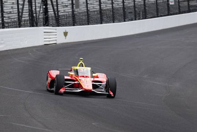 May 15, 2026, Speedway, Indiana, USA: DAVID MALUKAS, driver of the No. 12 Chevrolet for Team Penske, drives into Turn 1 during Fast Friday of the 110th Indianapolis 500 at Indianapolis Motor Speedway. IndyCar, Indy Car, IRL, USA 2026: Indy 500 Fast Friday Practice  - ZUMAw173 20260515_zsp_w173_044 Copyright: xLukexWelshx