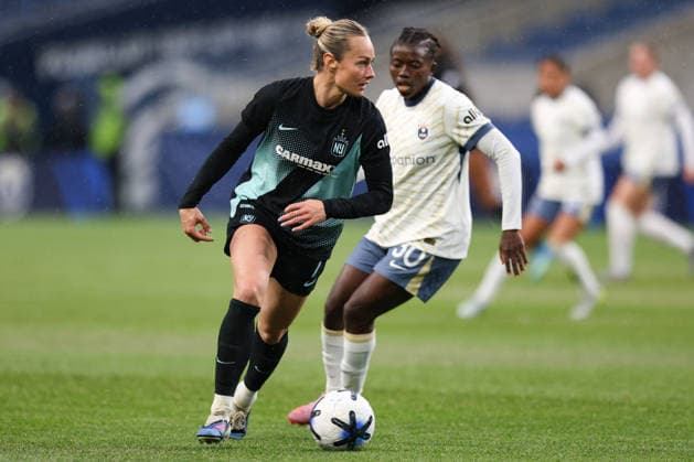 SEATTLE, WA - MAY 15: Midfielder Jaelin Howell 7 of Gotham FC dribbles the ball during a game between Gotham FC and the Seattle Reign on May 15, 2026 at Lumen Field in Seattle, Washington. (Photo by Henry Rodenburg Icon Sportswire) SOCCER: MAY 15 NWSL Seattle Reign FC vs Gotham FC EDITORIAL USE ONLY Icon26051506