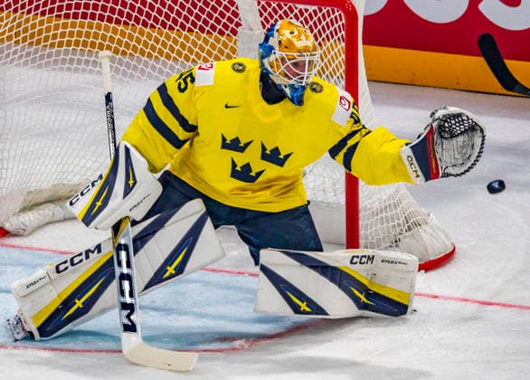 May 15, 2026, Lausanne, Fribourg, Switzerland: Lausanne Switzerland, 05 15 2026: MAGNUS HELLBERG of Sweden 45 is in action during IIHF 2026 Ice hockey, Eishockey World Championship, WM, Weltmeisterschaft Switzerland International Ice Hockey Federation. Which is also the first match of the IIHF 2026 Ice Hockey World Championship Switzerland between Canada and Sweden and took place at the BCF arena at Lausanne in Switzerland. The Team Canada wins 5-3. Lausanne Switzerland  - ZUMAd206 20260515_zip_d206_004 Copyright: xEricxDubostx Ice Hockey 2026: IIHF Ice Hockey World Championship Switzerland  - ZUMA0856 20260515_zip_d206_004 Copyright: xIMAGO EricxDubostx