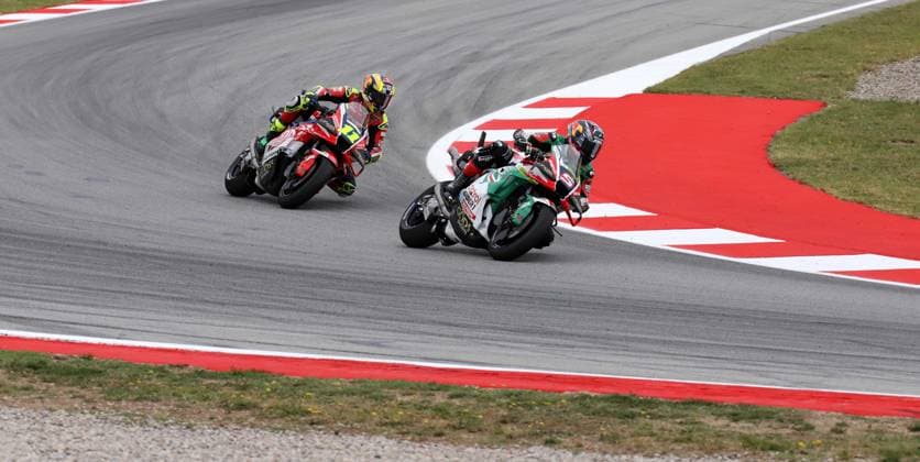 May 15, 2026, Sabadell, Barcelona, Spain: Montmelo Spain May 15, 2026 Johan Zarco (5 FR Honda LCR) and Diogo Moreira (11 BRZ Honda HRC) during race at the MotoGP Catalonia Grand Prix 2025 in Montmelo Spain on 15 September 2026 Sabadell Spain - ZUMAu50_ 20260515_zsp_u50_017 Copyright: xXavixUrgelesx