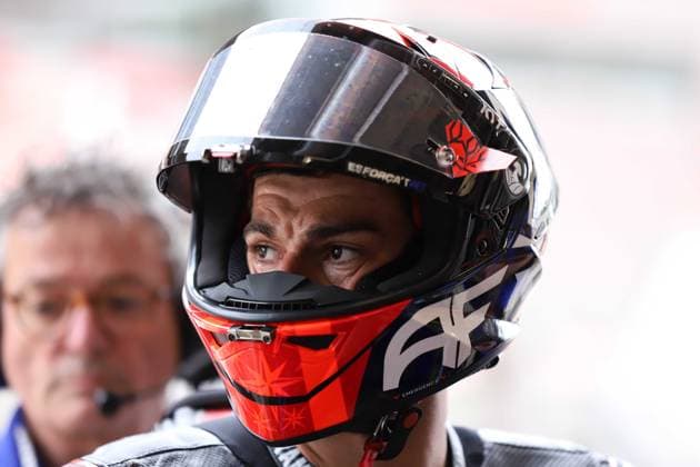 May 15, 2026, Sabadell, Barcelona, Spain: Montmelo Spain May 15, 20266 Augusto Fernandez (47 ESP Yamaha) looks during race at the MotoGP Catalonia Grand Prix 2025 in Montmelo Spain on 15 September 2026 Sabadell Spain - ZUMAu50_ 20260515_zsp_u50_044 Copyright: xXavixUrgelesx