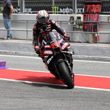 May 15, 2026, Sabadell, Barcelona, Spain: Montmelo Spain May 15, 2026 Marco Bezzecchi (72 IT Aprilia Racing) during race at the MotoGP Catalonia Grand Prix 2025 in Montmelo Spain on 15 September 2026 Sabadell Spain - ZUMAu50_ 20260515_zsp_u50_056 Copyright: xXavixUrgelesx