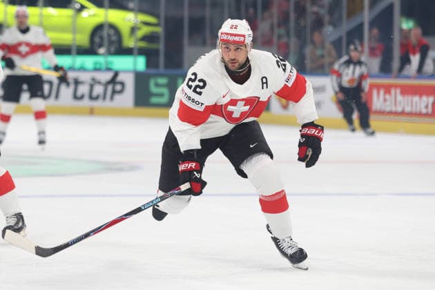 World Championship 2026 USA SUI Nino Niederreiter Switzerland 15 05 2026 Swiss Life Arena Zuerich , SWITZERLAND, Men IIHF Ice Hockey World Championship Zurich 2026 Group USA Switzerland Nino Niederreiter Switzerland