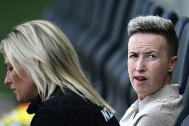 ALEAGUE WOMENS GRAND FINAL, Wellington Phoenix head coach Bev Priestman (right) ahead of the A-League Women Grand Final match between Melbourne City and Wellington Phoenix at in Melbourne, Saturday, May 16, 2026. ( NO ARCHIVING, EDITORIAL USE ONLY MELBOURNE VICTORIA AUSTRALIA  Copyright: xJOELxCARRETTx 20260516174951899709