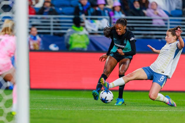 May 15, 2026, Seattle, Washington, USA: NY Gotham FC Forward JORDYNN DUDLEY ( 2) in action during a NWSL 2026 regular season game between Seattle Reign FC and NY Gotham FC at Lumen Field in Seattle on May 15, 2026. Gotham FC won 2:0. Seattle USA - ZUMAw150 20260515_zsp_w150_029 Copyright: xJasonxWangx