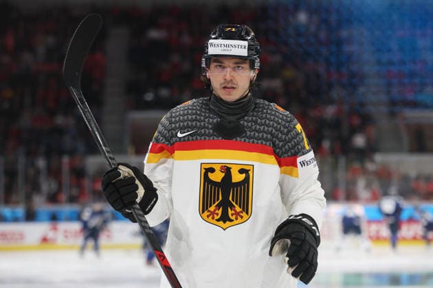 World Championship 2026 GER FIN Daniel Fischbuch GER 15 05 2026 Swiss Life Arena Zuerich , SWITZERLAND, Men IIHF World Championship Zurich 2026 Group A Germany Finland Daniel Fischbuch GER