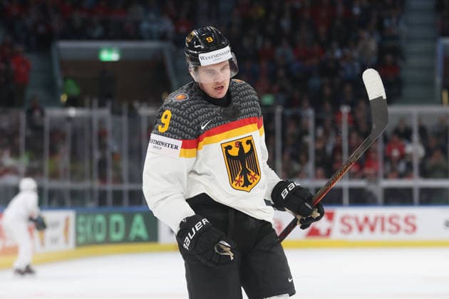 World Championship 2026 GER FIN Leon Gawanke GER 15 05 2026 Swiss Life Arena Zuerich , SWITZERLAND, Men IIHF World Championship Zurich 2026 Group A Germany Finland Leon Gawanke GER