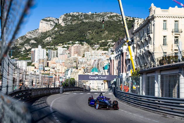 2026 FORMULA E MONACO ePRIX 94 WEHRLEIN Pascal (ger), Porsche Formula E Team, Porsche 99X Electric, action during the Monaco ePrix, 9th and 10th round of the 2025-26 ABB FIA Formula E World Championship, WM, Weltmeisterschaft on the Circuit de Monaco from Mai 16 to 17, 2026 in Monte-Carlo, Monaco - Monte-CarloMonaco  Copyright: xJULIENxDELFOSSEx