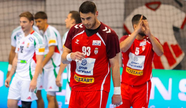 14.05.2026 Nis Nish Serbia-Hungary World Championship, WM, Weltmeisterschaft qualification 2027 men s handball Mijajlo Marsenic Serbia :S.Sandic