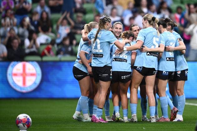 ALEAGUE WOMENS GRAND FINAL, Holly McNamara of Melbourne City celebrates scoring a goal during the A-League Women Grand Final match between Melbourne City and Wellington Phoenix at in Melbourne, Saturday, May 16, 2026. ( NO ARCHIVING, EDITORIAL USE ONLY MELBOURNE VICTORIA AUSTRALIA  Copyright: xJOELxCARRETTx 20260516133590135713