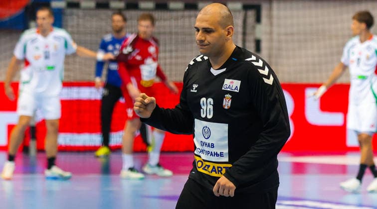 14.05.2026 Nis Nish Serbia-Hungary World Championship, WM, Weltmeisterschaft qualification 2027 men s handball Dejan Milosavljev Serbia :S.Sandic