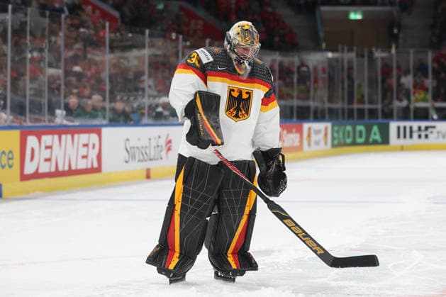 World Championship 2026 GER FIN Goalkeeper Philipp Grubauer GER 15 05 2026 Swiss Life Arena Zuerich , SWITZERLAND, Men IIHF World Championship Zurich 2026 Group A Germany Finland Goalkeeper Philipp Grubauer GER