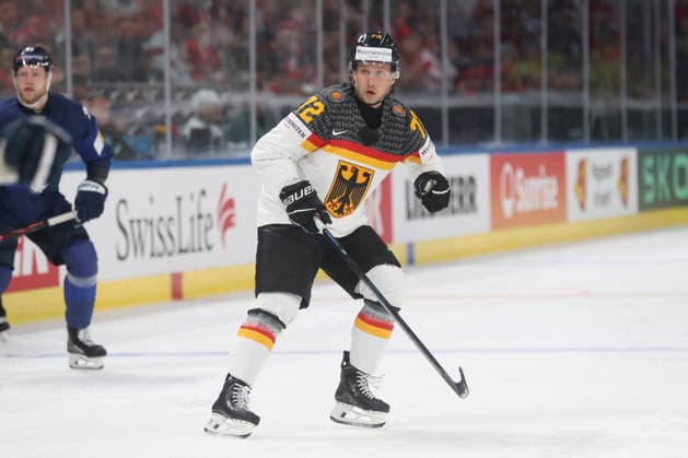World Championship 2026 GER FIN Dominik Kahun GER 15 05 2026 Swiss Life Arena Zuerich , SWITZERLAND, Men IIHF World Championship Zurich 2026 Group A Germany Finland Dominik Kahun GER
