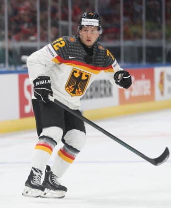 World Championship 2026 GER FIN Dominik Kahun GER 15 05 2026 Swiss Life Arena Zuerich , SWITZERLAND, Men IIHF World Championship Zurich 2026 Group A Germany Finland Dominik Kahun GER