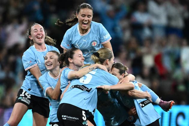 ALEAGUE WOMENS GRAND FINAL, Melbourne City players celebrate winning the A-League Women Grand Final match between Melbourne City and Wellington Phoenix at in Melbourne, Saturday, May 16, 2026. ( NO ARCHIVING, EDITORIAL USE ONLY MELBOURNE VICTORIA AUSTRALIA  Copyright: xJOELxCARRETTx 20260516142295662133