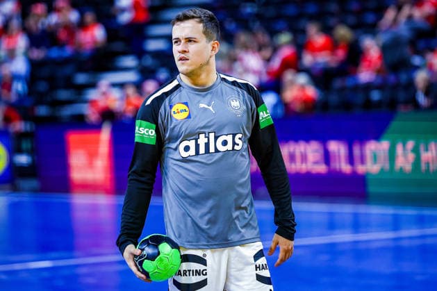 15 05 2026, xIAJx, handball, international match, test match, Denmark Germany, Royal Arena Copenhagen Tim Freihöfer Germany 2 Denmark