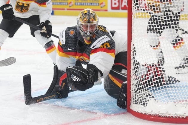 World Championship 2026 GER FIN Goalkeeper Philipp Grubauer GER 15 05 2026 Swiss Life Arena Zuerich , SWITZERLAND, Men IIHF World Championship Zurich 2026 Group A Germany Finland Goalkeeper Philipp Grubauer GER