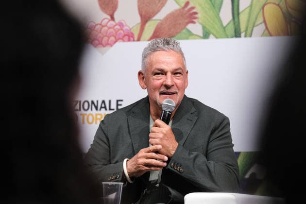 May 14, 2026, Turin, Italy: Meeting with Roberto Baggio for the presentation of his book Luce nell oscuritÃ during the SalTo 26 - Salone Internazionale del Libro at Lingotto Fiere. SalTo 26 - Salone Internazionale Del Libro In Turin - 14 May 2026  - ZUMAs197 20260514_aaa_s197_737 Copyright: xElenaxVizzocax