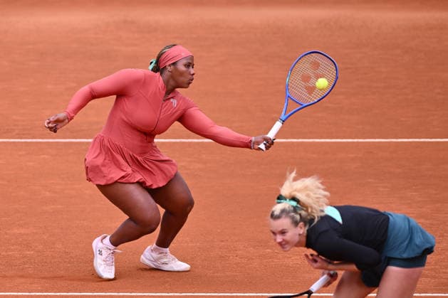 TENNIS - Internazionali di Tennis - Internazionali BNL d Italia Photo by IPA ABACAPRESS.COM84742913 - Taylor Townsend of USA against Nicole Melichar-Martinez of USA and Cristina Bucsa of Spain during the Internazionali BNL d Italia Day Eleven at Foro Italico on May 15, 2026 in Rome, Italy. Rome Italy  Copyright: xIPAxSport ABACAx