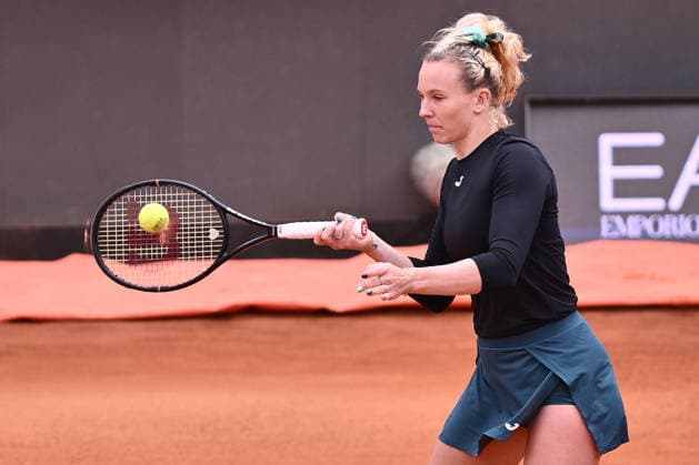 TENNIS - Internazionali di Tennis - Internazionali BNL d Italia Photo by IPA ABACAPRESS.COM84742922 - Kate?ina Siniakova of Czech Republic against Nicole Melichar-Martinez of USA and Cristina Bucsa of Spain during the Internazionali BNL d Italia Day Eleven at Foro Italico on May 15, 2026 in Rome, Italy. Rome Italy  Copyright: xIPAxSport ABACAx