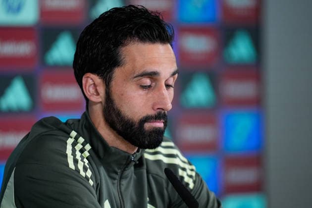 May 16, 2026, Valdebebas, Madrid, Spain: Alvaro Arbeloa, head coach of Real Madrid, attends his press conference, PK, Pressekonferenz during the training day of Real Madrid ahead the Spanish League, LaLiga EA Sports, football match against Sevilla FC at Ciudad Deportiva Real Madrid on May 16, 2026, in Madrid, Spain. Alvaro Arbeloa Press Conference For Real Madrid - Laliga Ea Sports  - ZUMAa181 20260516_zaa_a181_002 Copyright: xDennisxAgyemanx