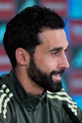 May 16, 2026, Valdebebas, Madrid, Spain: Alvaro Arbeloa, head coach of Real Madrid, attends his press conference, PK, Pressekonferenz during the training day of Real Madrid ahead the Spanish League, LaLiga EA Sports, football match against Sevilla FC at Ciudad Deportiva Real Madrid on May 16, 2026, in Madrid, Spain. Valdebebas Spain - ZUMAa181 20260516_zaa_a181_006 Copyright: xDennisxAgyemanx