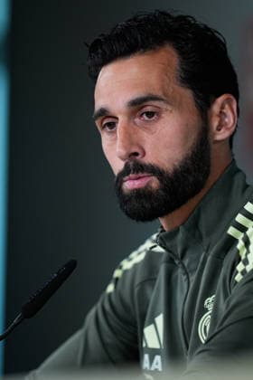 May 16, 2026, Valdebebas, Madrid, Spain: Alvaro Arbeloa, head coach of Real Madrid, attends his press conference, PK, Pressekonferenz during the training day of Real Madrid ahead the Spanish League, LaLiga EA Sports, football match against Sevilla FC at Ciudad Deportiva Real Madrid on May 16, 2026, in Madrid, Spain. Alvaro Arbeloa Press Conference For Real Madrid - Laliga Ea Sports  - ZUMAa181 20260516_zaa_a181_010 Copyright: xDennisxAgyemanx