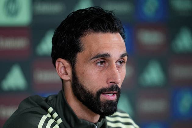 May 16, 2026, Valdebebas, Madrid, Spain: Alvaro Arbeloa, head coach of Real Madrid, attends his press conference, PK, Pressekonferenz during the training day of Real Madrid ahead the Spanish League, LaLiga EA Sports, football match against Sevilla FC at Ciudad Deportiva Real Madrid on May 16, 2026, in Madrid, Spain. Alvaro Arbeloa Press Conference For Real Madrid - Laliga Ea Sports  - ZUMAa181 20260516_zaa_a181_011 Copyright: xDennisxAgyemanx