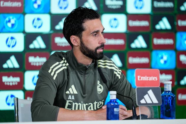 May 16, 2026, Valdebebas, Madrid, Spain: Alvaro Arbeloa, head coach of Real Madrid, attends his press conference, PK, Pressekonferenz during the training day of Real Madrid ahead the Spanish League, LaLiga EA Sports, football match against Sevilla FC at Ciudad Deportiva Real Madrid on May 16, 2026, in Madrid, Spain. Alvaro Arbeloa Press Conference For Real Madrid - Laliga Ea Sports  - ZUMAa181 20260516_zaa_a181_012 Copyright: xDennisxAgyemanx