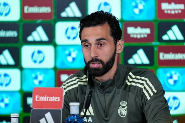 May 16, 2026, Valdebebas, Madrid, Spain: Alvaro Arbeloa, head coach of Real Madrid, attends his press conference, PK, Pressekonferenz during the training day of Real Madrid ahead the Spanish League, LaLiga EA Sports, football match against Sevilla FC at Ciudad Deportiva Real Madrid on May 16, 2026, in Madrid, Spain. Alvaro Arbeloa Press Conference For Real Madrid - Laliga Ea Sports  - ZUMAa181 20260516_zaa_a181_015 Copyright: xDennisxAgyemanx