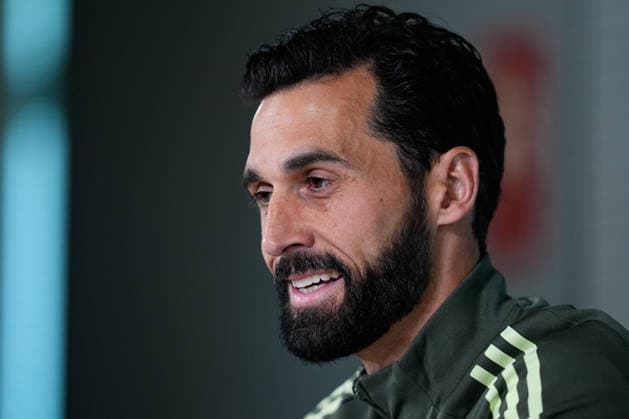 May 16, 2026, Valdebebas, Madrid, Spain: Alvaro Arbeloa, head coach of Real Madrid, attends his press conference, PK, Pressekonferenz during the training day of Real Madrid ahead the Spanish League, LaLiga EA Sports, football match against Sevilla FC at Ciudad Deportiva Real Madrid on May 16, 2026, in Madrid, Spain. Alvaro Arbeloa Press Conference For Real Madrid - Laliga Ea Sports  - ZUMAa181 20260516_zaa_a181_016 Copyright: xDennisxAgyemanx