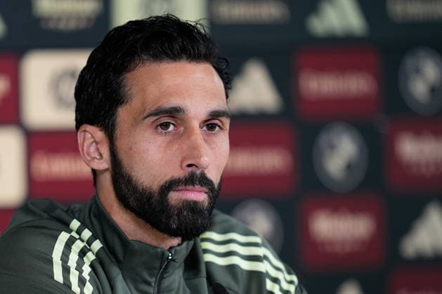 May 16, 2026, Valdebebas, Madrid, Spain: Alvaro Arbeloa, head coach of Real Madrid, attends his press conference, PK, Pressekonferenz during the training day of Real Madrid ahead the Spanish League, LaLiga EA Sports, football match against Sevilla FC at Ciudad Deportiva Real Madrid on May 16, 2026, in Madrid, Spain. Alvaro Arbeloa Press Conference For Real Madrid - Laliga Ea Sports  - ZUMAa181 20260516_zaa_a181_028 Copyright: xDennisxAgyemanx