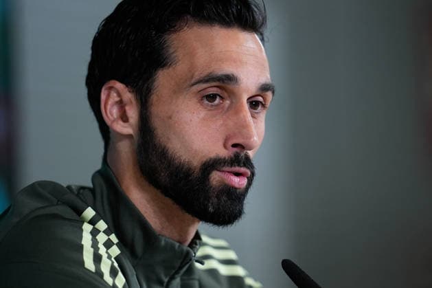 May 16, 2026, Valdebebas, Madrid, Spain: Alvaro Arbeloa, head coach of Real Madrid, attends his press conference, PK, Pressekonferenz during the training day of Real Madrid ahead the Spanish League, LaLiga EA Sports, football match against Sevilla FC at Ciudad Deportiva Real Madrid on May 16, 2026, in Madrid, Spain. Alvaro Arbeloa Press Conference For Real Madrid - Laliga Ea Sports  - ZUMAa181 20260516_zaa_a181_029 Copyright: xDennisxAgyemanx