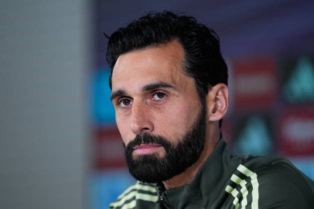May 16, 2026, Valdebebas, Madrid, Spain: Alvaro Arbeloa, head coach of Real Madrid, attends his press conference, PK, Pressekonferenz during the training day of Real Madrid ahead the Spanish League, LaLiga EA Sports, football match against Sevilla FC at Ciudad Deportiva Real Madrid on May 16, 2026, in Madrid, Spain. Valdebebas Spain - ZUMAa181 20260516_zaa_a181_021 Copyright: xDennisxAgyemanx