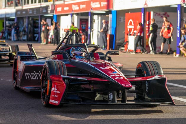 Monaco EPrix Round 9 Nyck de Vries of the Netherlands driving the (21) Mahindra Racing Mahindra M12Electro in the pitlane to start Free Practice 1 of the Monaco E-Prix Round 9 at Circuit de Monaco, Monte Carlo 16 05 2026 UK Newspapers OUT Copyright: xNickxEmmersonx FIL-23438-0001