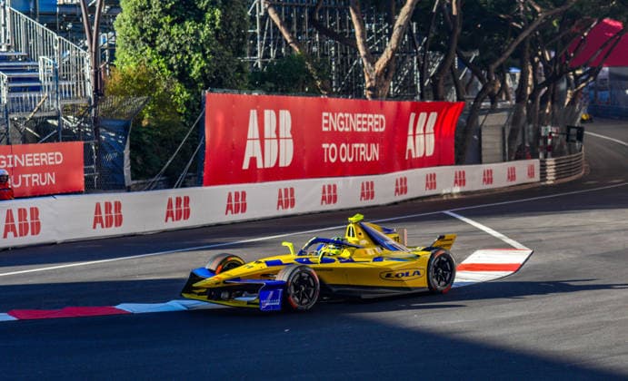 Monaco EPrix Round 9 Lucas di Grassi of Brazil driving the (11) Lola Yamaha ABT Formula E Team Lola-Yamaha T001 through Sainte-DÃ vote during the Free Practice 1 of the Monaco E-Prix Round 9 at Circuit de Monaco, Monte Carlo 16 05 2026 UK Newspapers OUT Copyright: xNickxEmmersonx FIL-23438-0011