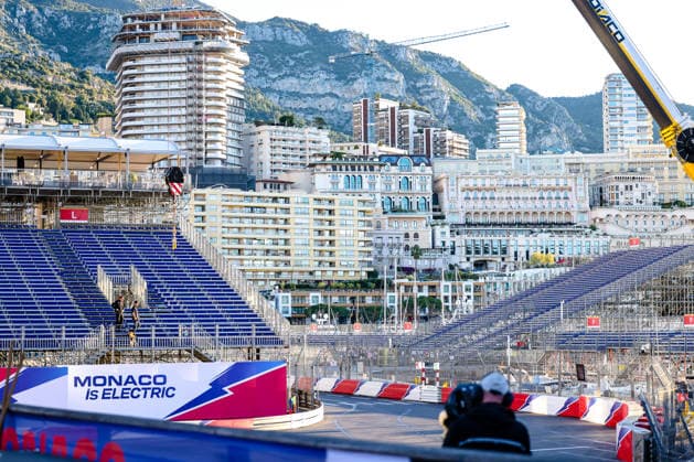 View of Monaco from the pit lane, ABB FIA Formula E World Championship, Monaco e Prix 2026, Monte Carlo, Season 12 2025 26, Round 9, 16 05 2026, ABB FIA Formula E World Championship, Monaco e Prix 2026, Monte Carlo, Season 12 2025 26, Round 9, 16 05 2026 Monte Carlo Copyright: xEibner-Pressefoto LauraxRoemerx EP_LRR