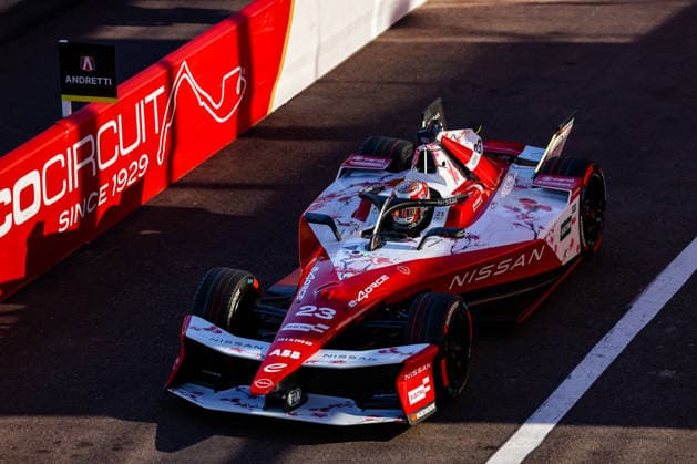 Norman Nato Nissan Formula E Team, 23 first free practice Free Practice 1, pit lane, ABB FIA Formula E World Championship, Monaco e Prix 2026, Monte Carlo, season 12 2025 26, lap 9, 16 05 2026, ABB FIA Formula E World Championship, Monaco e Prix 2026, Monte Carlo, season 12 2025 26, lap 9, 16 05 2026 Monte Carlo Copyright: xEibner-Pressefoto LauraxRoemerx EP_LRR
