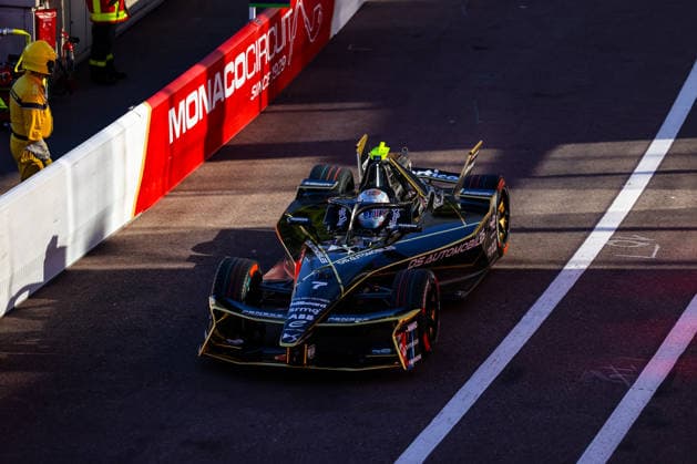 Maximilian Guenther DS Penske, 07 first free practice Free Practice 1, pit lane, ABB FIA Formula E World Championship, Monaco e Prix 2026, Monte Carlo, season 12 2025 26, lap 9, 16 05 2026, ABB FIA Formula E World Championship, Monaco e Prix 2026, Monte Carlo, season 12 2025 26, lap 9, 16 05 2026 Monte Carlo Copyright: xEibner-Pressefoto LauraxRoemerx EP_LRR