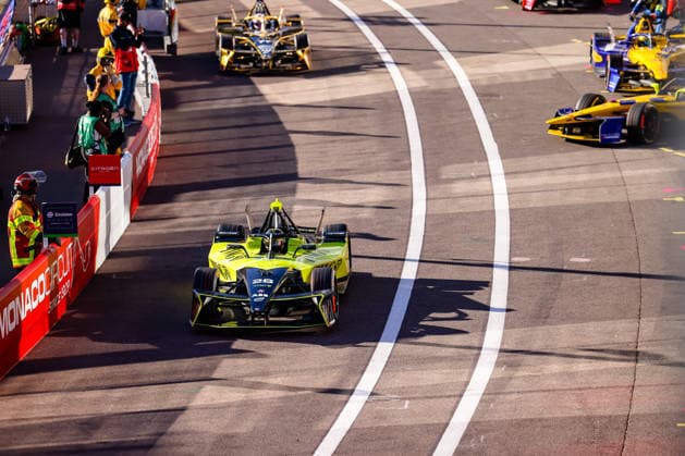 Felipe Drugovich Andretti Formula E, 28 first free practice Free Practice 1, pit lane, ABB FIA Formula E World Championship, Monaco e Prix 2026, Monte Carlo, season 12 2025 26, lap 9, 16 05 2026, ABB FIA Formula E World Championship, Monaco e Prix 2026, Monte Carlo, season 12 2025 26, lap 9, 16 05 2026 Monte Carlo Copyright: xEibner-Pressefoto LauraxRoemerx EP_LRR