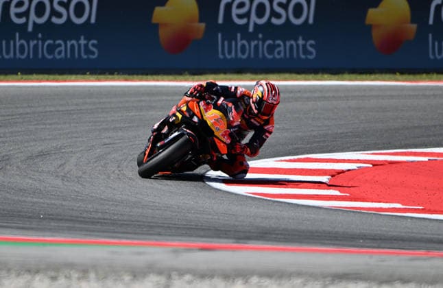 Ahead of Catalan MotoGP in Barcelona BARCELONA, SPAIN - MAY 16: Maverick Vinales of Red Bull KTM Tech3 takes part in the qualifying session ahead of Catalan MotoGP, the 6th leg of the 2026 MotoGP World Championship, WM, Weltmeisterschaft at the Circuit de Barcelona-Catalunya in Barcelona, Spain on May 16, 2026. Burak Akbulut Anadolu Barcelona Spain. Editorial use only. Please get in touch for any other usage.  Copyright: x2026xAnadoluxBurakxAkbulutx