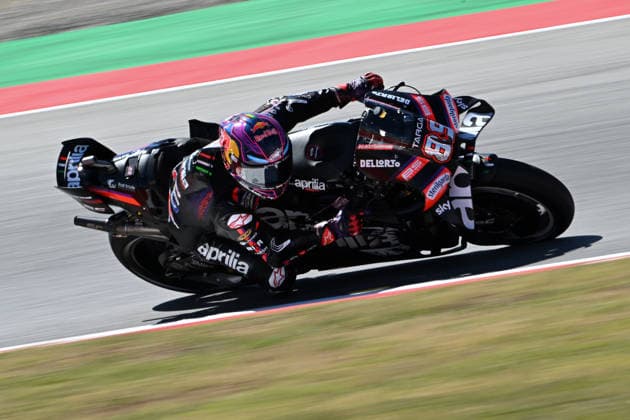Ahead of Catalan MotoGP in Barcelona BARCELONA, SPAIN - MAY 16: Jorge Martin of Aprilia Racing takes part in the qualifying session ahead of Catalan MotoGP, the 6th leg of the 2026 MotoGP World Championship, WM, Weltmeisterschaft at the Circuit de Barcelona-Catalunya in Barcelona, Spain on May 16, 2026. Burak Akbulut Anadolu Barcelona Spain. Editorial use only. Please get in touch for any other usage.  Copyright: x2026xAnadoluxBurakxAkbulutx