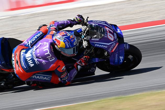 Ahead of Catalan MotoGP in Barcelona BARCELONA, SPAIN - MAY 16: Toprak Razgatlioglu of Prima Pramac Yamaha MotoGP takes part in the qualifying session ahead of Catalan MotoGP, the 6th leg of the 2026 MotoGP World Championship, WM, Weltmeisterschaft at the Circuit de Barcelona-Catalunya in Barcelona, Spain on May 16, 2026. Burak Akbulut Anadolu Barcelona Spain. Editorial use only. Please get in touch for any other usage.  Copyright: x2026xAnadoluxBurakxAkbulutx