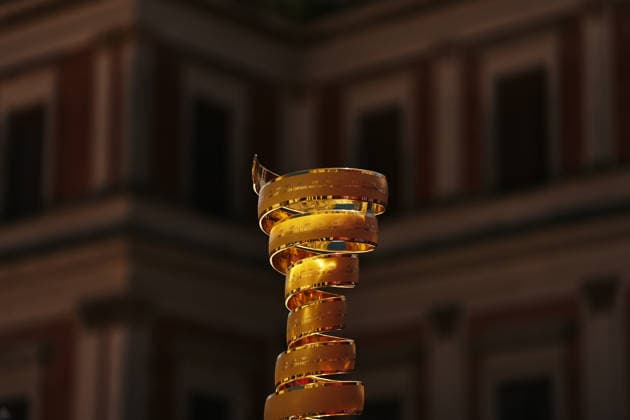 The trophy (trofeo senza fine) during Stage 8 of the Giro d™Italia, from Chieti to Fermo, Italy, Saturday, May 16, 2026.  Copyright: xFabioxFerrari LaPressex