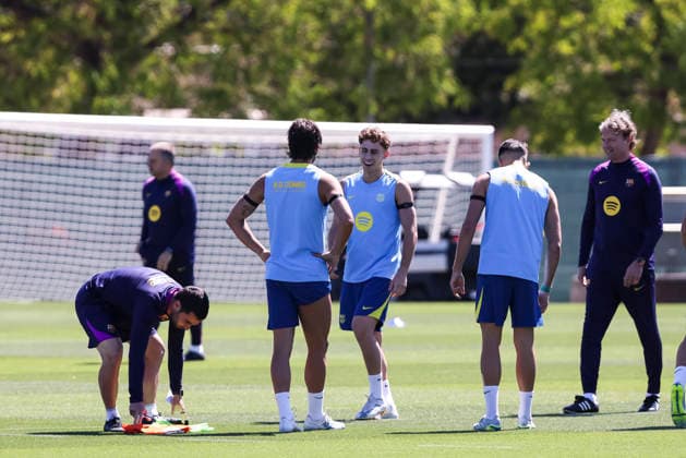 May 16, 2026, Sant Joan Despi, Barcelona, SPAIN: Fermin Lopez during the training day of FC Barcelona, Barca ahead the Spanish League, Laliga EA Sports, football match against Real Betis at Ciudad Esportiva Joan Gamper on May 16, 2026 in Sant Joan Despi, Barcelona, Spain. FC Barcelona Training And press conference, PK, Pressekonferenz - LaLiga EA Sports  - ZUMAa181 20260516_zaa_a181_086 Copyright: xJavierxBorregox