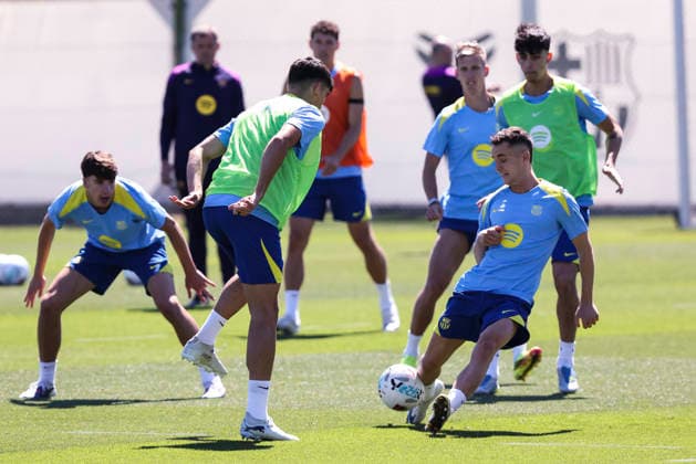 May 16, 2026, Sant Joan Despi, Barcelona, SPAIN: Marc Casado during the training day of FC Barcelona, Barca ahead the Spanish League, Laliga EA Sports, football match against Real Betis at Ciudad Esportiva Joan Gamper on May 16, 2026 in Sant Joan Despi, Barcelona, Spain. FC Barcelona Training And press conference, PK, Pressekonferenz - LaLiga EA Sports  - ZUMAa181 20260516_zaa_a181_107 Copyright: xJavierxBorregox