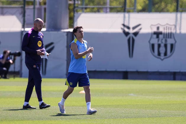 May 16, 2026, Sant Joan Despi, Barcelona, SPAIN: Gavi during the training day of FC Barcelona, Barca ahead the Spanish League, Laliga EA Sports, football match against Real Betis at Ciudad Esportiva Joan Gamper on May 16, 2026 in Sant Joan Despi, Barcelona, Spain. FC Barcelona Training And press conference, PK, Pressekonferenz - LaLiga EA Sports  - ZUMAa181 20260516_zaa_a181_112 Copyright: xJavierxBorregox