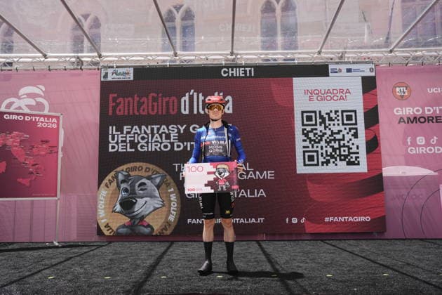 Denmark™s Jonas Vingegaard Hansen of Team Visma Lease A Bike during Stage 8 of the Giro d™Italia, from Chieti to Fermo, Italy, Saturday, May 16, 2026.  Copyright: xFabioxFerrari LaPressex