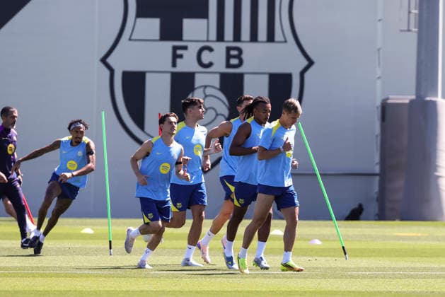 Football, Spain, FC Barcelona, Training